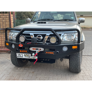 Nissan Patrol Y61 2005+ Ratel Bosbumper Front Replacement Bumper Skid Plate Included