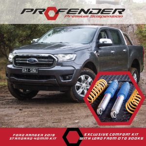 LAS Profender Ford Ranger MK3 2019 Onwards Comford Standard Kit 40 mm Lift