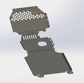 Ford Ranger 2012 - 2022 Bash Plate Full (3 piece)